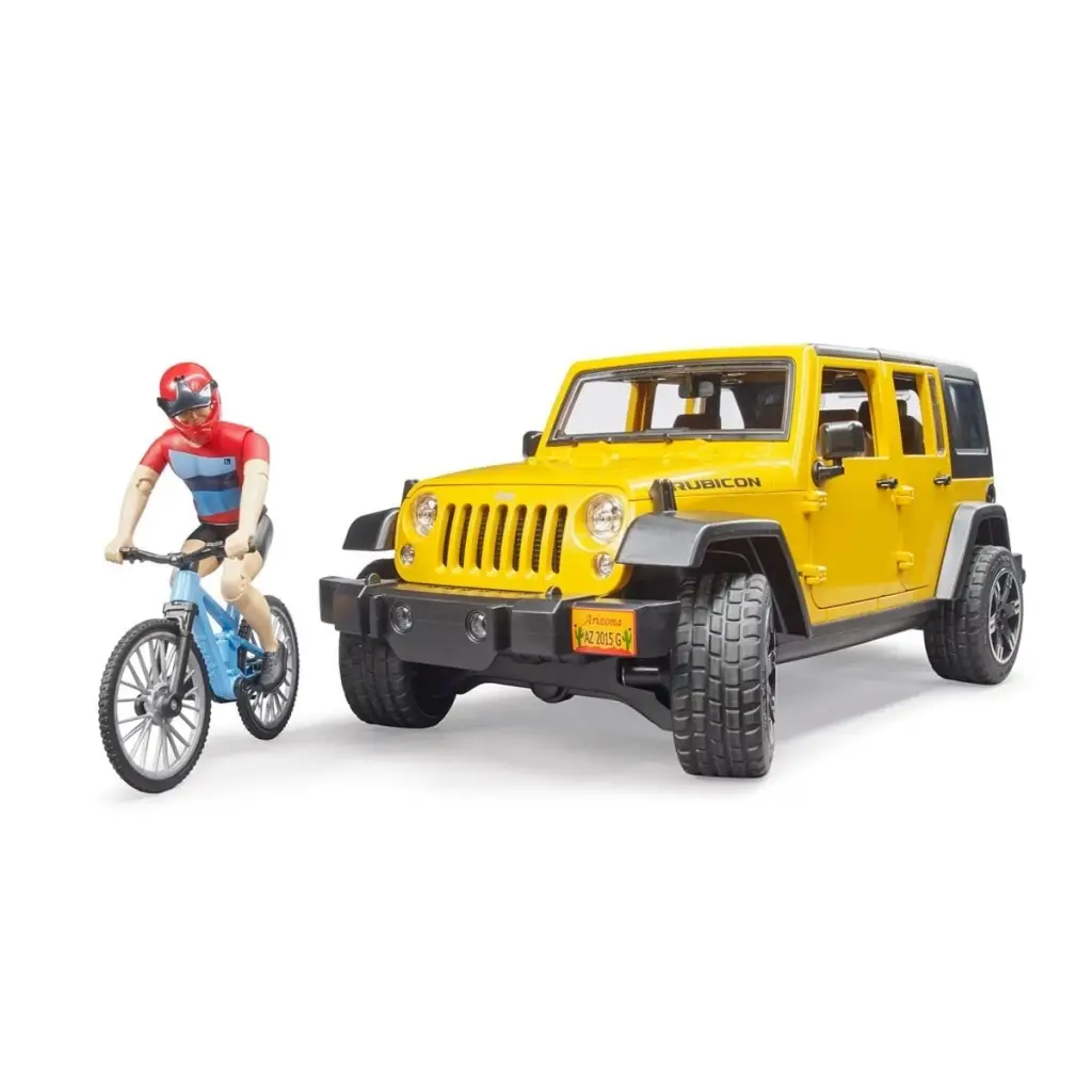 Jeep W. Rubicon & Bisiklet Ve Sürücüsü